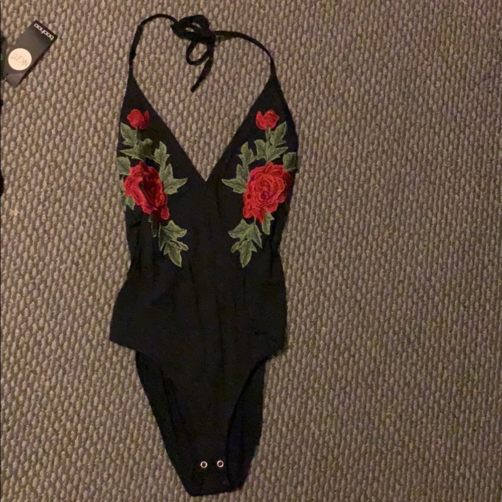 Floral body suit